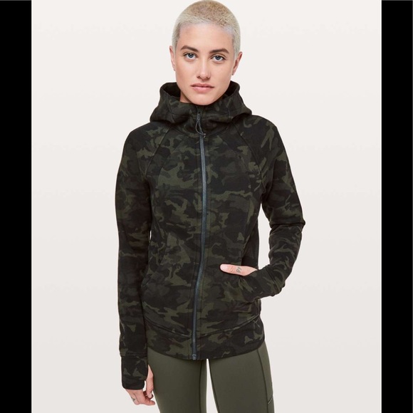 lululemon athletica Tops - NWT lululemon Scuba Hoodie IV, Camo green, 6